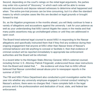 Illustration for article titled MSU's Response To Being "Perceived As Tone-Deaf" About Nassar Sex Abuse: Giving Vote Of Support To School President Who Knew About It